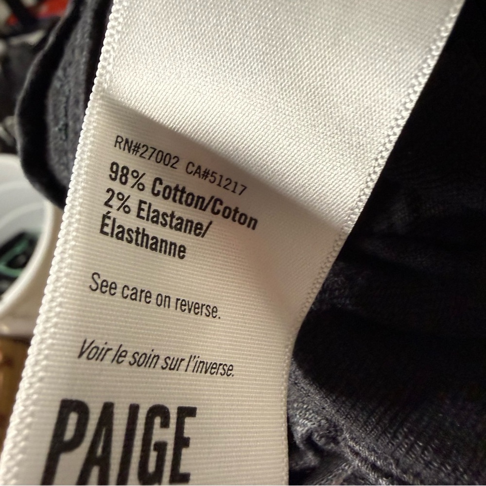 Paige Tavie Overalls Slim Flare in Raven Black Size 25 - Picture 5 of 10